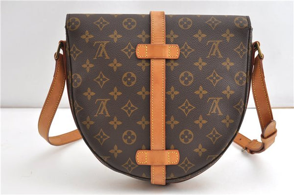 Authentic Louis Vuitton Monogram Chantilly GM Shoulder Cross Bag M51232 LV 1086G