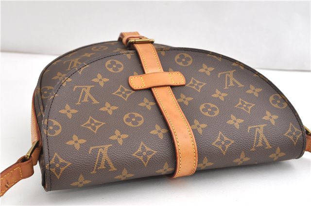 Authentic Louis Vuitton Monogram Chantilly GM Shoulder Cross Bag M51232 LV 1086G