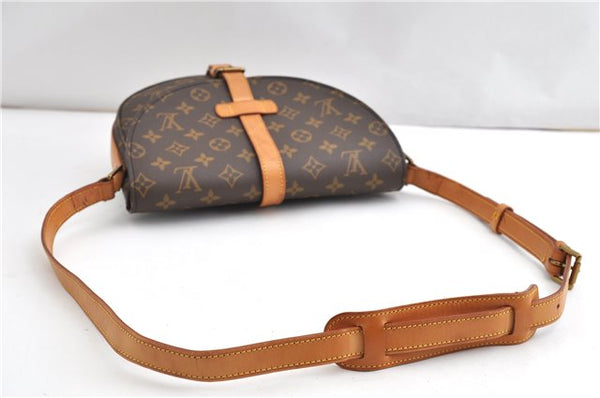 Authentic Louis Vuitton Monogram Chantilly GM Shoulder Cross Bag M51232 LV 1086G