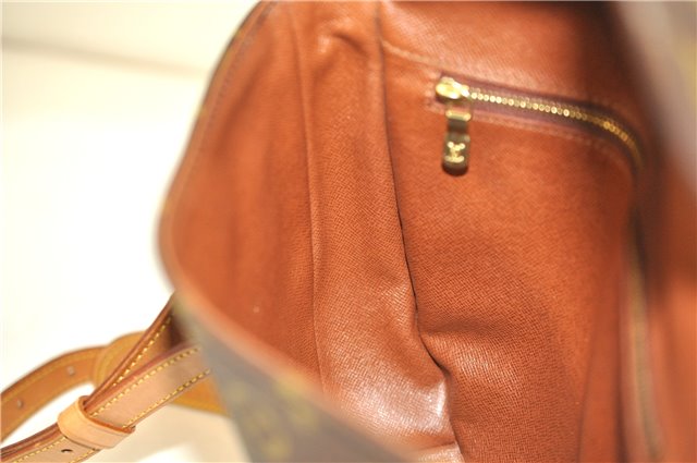Authentic Louis Vuitton Monogram Chantilly GM Shoulder Cross Bag M51232 LV 1086G