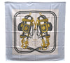 Authentic HERMES Carre 90 Scarf "BRIDES de GALA par" Silk Light Blue Box 1088D