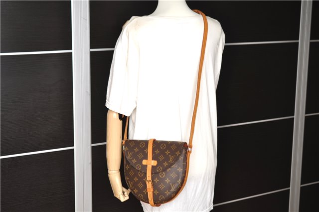 Authentic Louis Vuitton Monogram Chantilly MM Shoulder Cross Bag M51233 LV 1088G