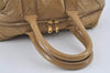 Authentic YVES SAINT LAURENT Easy Boston Hand Bag Enamel 208315 Beige 1088I