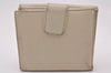 Authentic GUCCI Sherry Line Double G Bifold Wallet Leather 162759 White 1089I