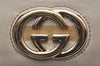 Authentic GUCCI Sherry Line Double G Bifold Wallet Leather 162759 White 1089I