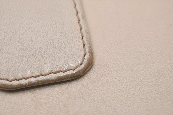 Authentic GUCCI Sherry Line Double G Bifold Wallet Leather 162759 White 1089I