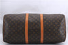 Authentic Louis Vuitton Monogram Keepall 55 Travel Boston Bag M41424 LV 1090E