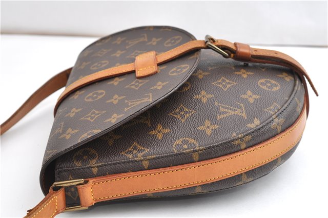 Authentic Louis Vuitton Monogram Chantilly GM Shoulder Cross Bag M51232 LV 1090G