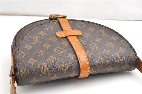 Authentic Louis Vuitton Monogram Chantilly GM Shoulder Cross Bag M51232 LV 1090G
