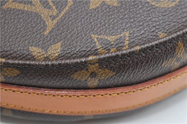 Authentic Louis Vuitton Monogram Chantilly GM Shoulder Cross Bag M51232 LV 1090G