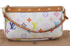 Louis Vuitton Monogram Multicolor Pochette Accessoires Pouch M92649 White 1091E