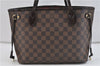 Authentic Louis Vuitton Damier Neverfull PM Tote Bag N51109 LV 1092D