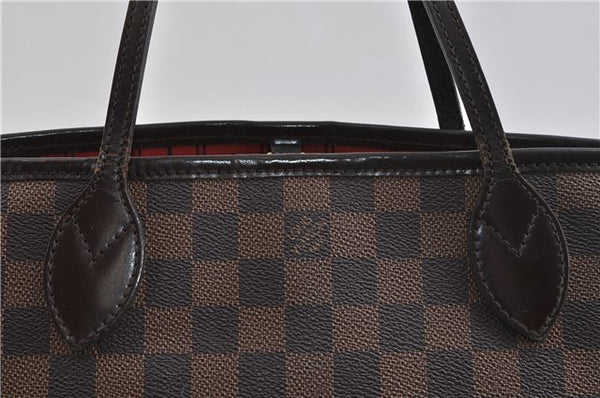 Authentic Louis Vuitton Damier Neverfull PM Tote Bag N51109 LV 1092D