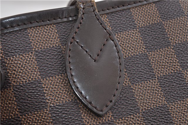 Authentic Louis Vuitton Damier Neverfull PM Tote Bag N51109 LV 1092D