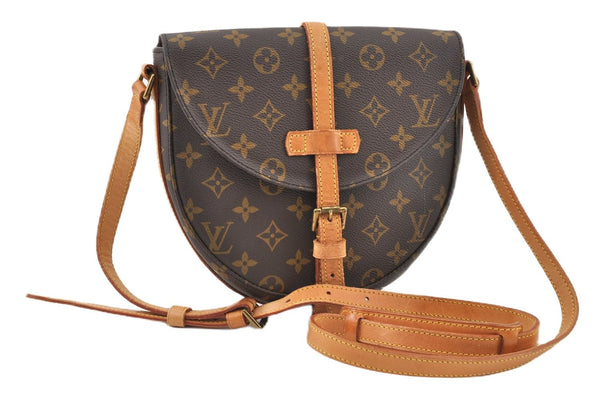 Authentic Louis Vuitton Monogram Chantilly MM Shoulder Cross Bag M51233 LV 1092G