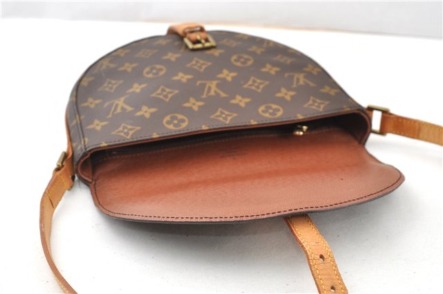 Authentic Louis Vuitton Monogram Chantilly MM Shoulder Cross Bag M51233 LV 1092G