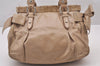 Authentic MIU MIU Vitello Lux Leather 2Way Shoulder Hand Bag RNN955 Beige 1093I