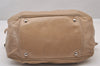 Authentic MIU MIU Vitello Lux Leather 2Way Shoulder Hand Bag RNN955 Beige 1093I