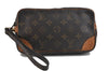 Auth Louis Vuitton Monogram Marly Dragonne PM Clutch Hand Bag M51827 LV 1095D