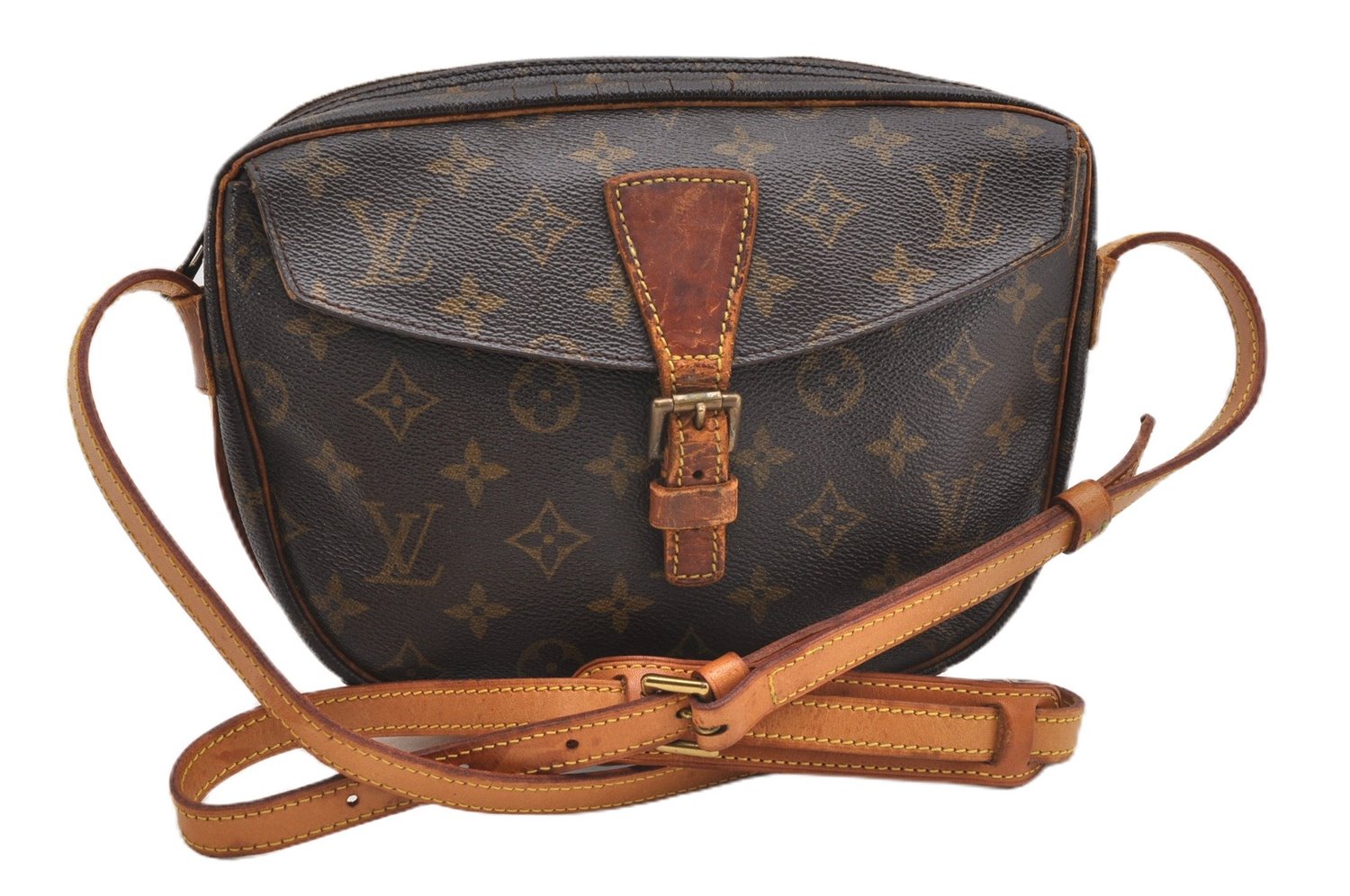 Authentic Louis Vuitton Monogram Jeune Fille MM M51226 Shoulder Cross Bag 1095G