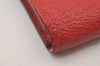 Authentic GUCCI Horsebit Vintage Trifold Wallet Purse Leather Red 1095I