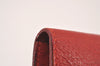 Authentic GUCCI Horsebit Vintage Trifold Wallet Purse Leather Red 1095I