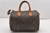 Authentic Louis Vuitton Monogram Speedy 25 Boston Hand Bag M41528 LV 1096G