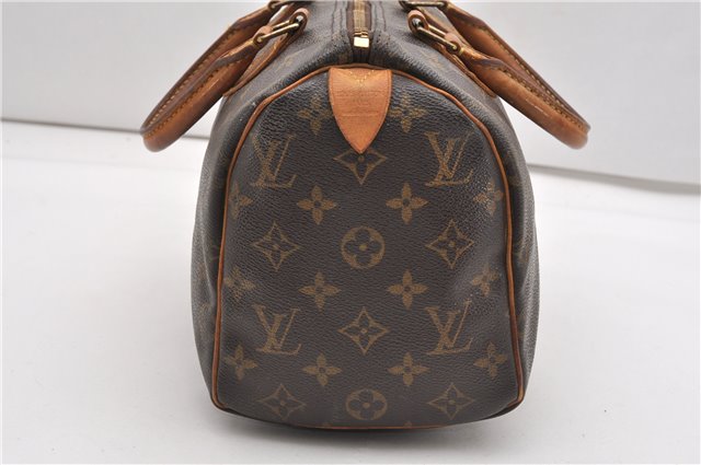 Authentic Louis Vuitton Monogram Speedy 25 Boston Hand Bag M41528 LV 1096G