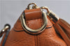 Auth GUCCI SOHO Tassel 2Way Shoulder Hand Bag GG Leather 308362 Orange 1098D