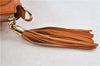 Auth GUCCI SOHO Tassel 2Way Shoulder Hand Bag GG Leather 308362 Orange 1098D