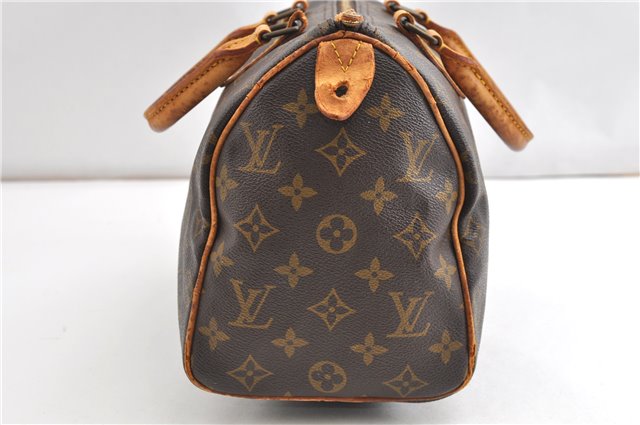 Authentic Louis Vuitton Monogram Speedy 25 Boston Hand Bag M41528 Junk 1098G