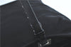 Authentic PRADA Nylon Tessuto Leather Shoulder Tote Bag Purse Black 1099C