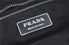 Authentic PRADA Nylon Tessuto Leather Shoulder Tote Bag Purse Black 1099C