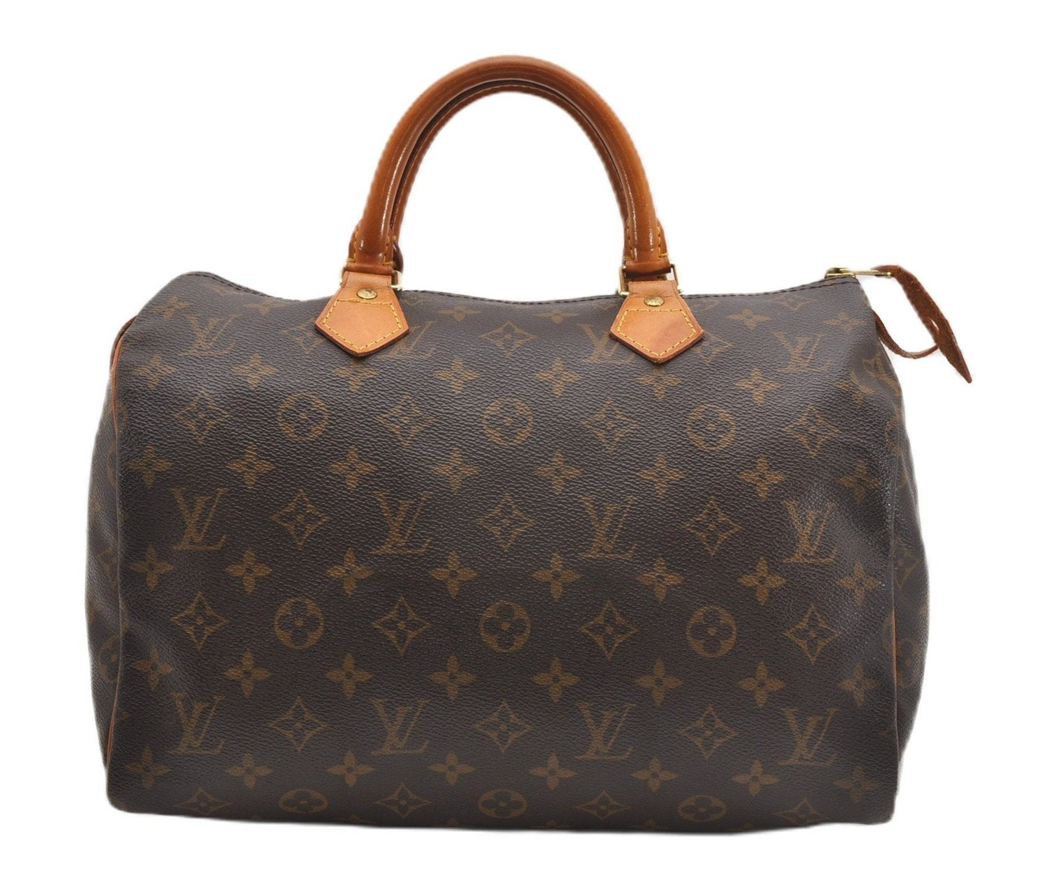 Authentic Louis Vuitton Monogram Speedy 30 Hand Boston Bag M41526 LV 1099G