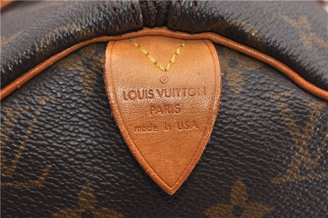 Authentic Louis Vuitton Monogram Speedy 30 Hand Boston Bag M41526 LV 1099G