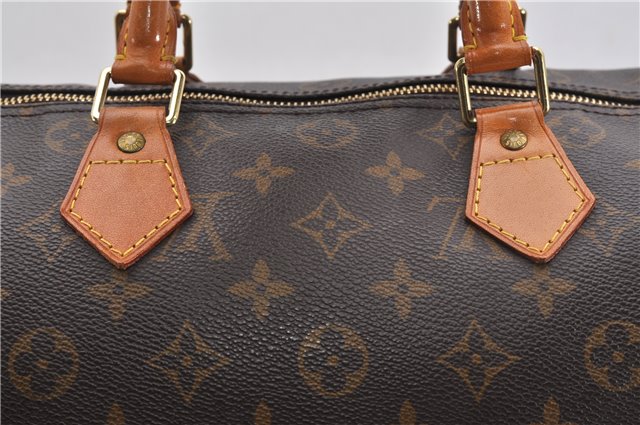 Authentic Louis Vuitton Monogram Speedy 30 Hand Boston Bag M41526 LV 1099G