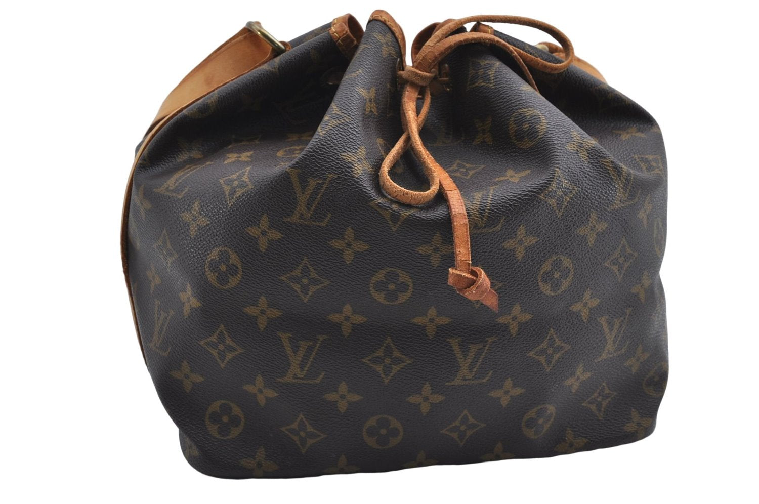 Authentic Louis Vuitton Monogram Petit Noe Shoulder Bag M42226 LV 1100E