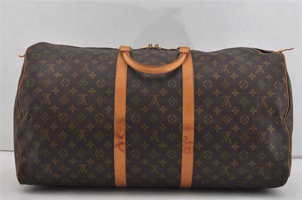 Authentic Louis Vuitton Monogram Keepall 60 Travel Boston Bag M41422 LV 1100I