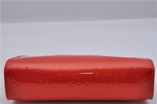 Authentic Louis Vuitton Vernis Trousse Cosmetic Pouch Red Pink M93647 LV 1101D