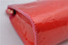 Authentic Louis Vuitton Vernis Trousse Cosmetic Pouch Red Pink M93647 LV 1101D