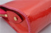 Authentic Louis Vuitton Vernis Trousse Cosmetic Pouch Red Pink M93647 LV 1101D