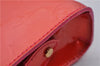 Authentic Louis Vuitton Vernis Trousse Cosmetic Pouch Red Pink M93647 LV 1101D