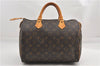 Authentic Louis Vuitton Monogram Speedy 30 Hand Boston Bag M41526 LV 1101G