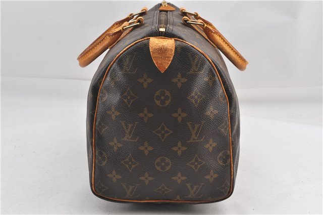 Authentic Louis Vuitton Monogram Speedy 30 Hand Boston Bag M41526 LV 1101G