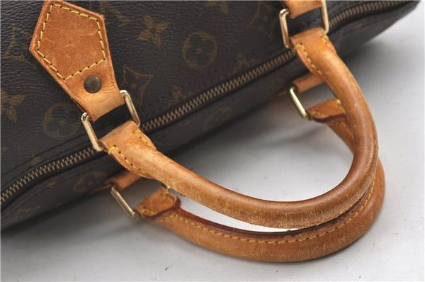 Authentic Louis Vuitton Monogram Speedy 30 Hand Boston Bag M41526 LV 1101G