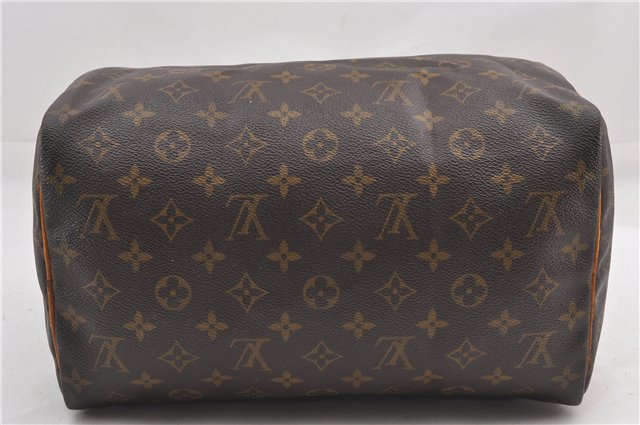 Authentic Louis Vuitton Monogram Speedy 30 Hand Boston Bag M41526 LV 1101G