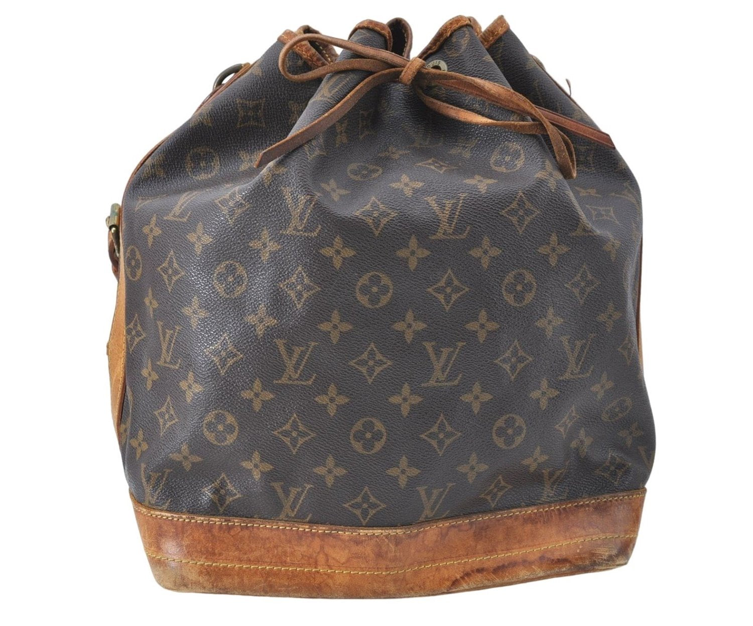 Authentic Louis Vuitton Monogram Noe Shoulder Bag M42224 LV 1102B