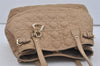 Authentic Christian Dior Panarea Cannage Tote Bag PVC Leather Beige 1103I