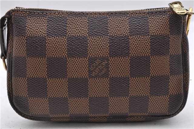 Authentic Louis Vuitton Damier Mini Pochette Accessoires Pouch N58009 LV 1104D