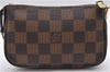 Authentic Louis Vuitton Damier Mini Pochette Accessoires Pouch N58009 LV 1104D